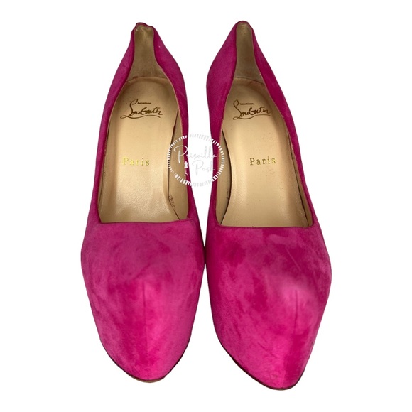 Christian Louboutin Daffodile 160mm Pumps Hot Pink Fuschia Heels Platform - Picture 6 of 16